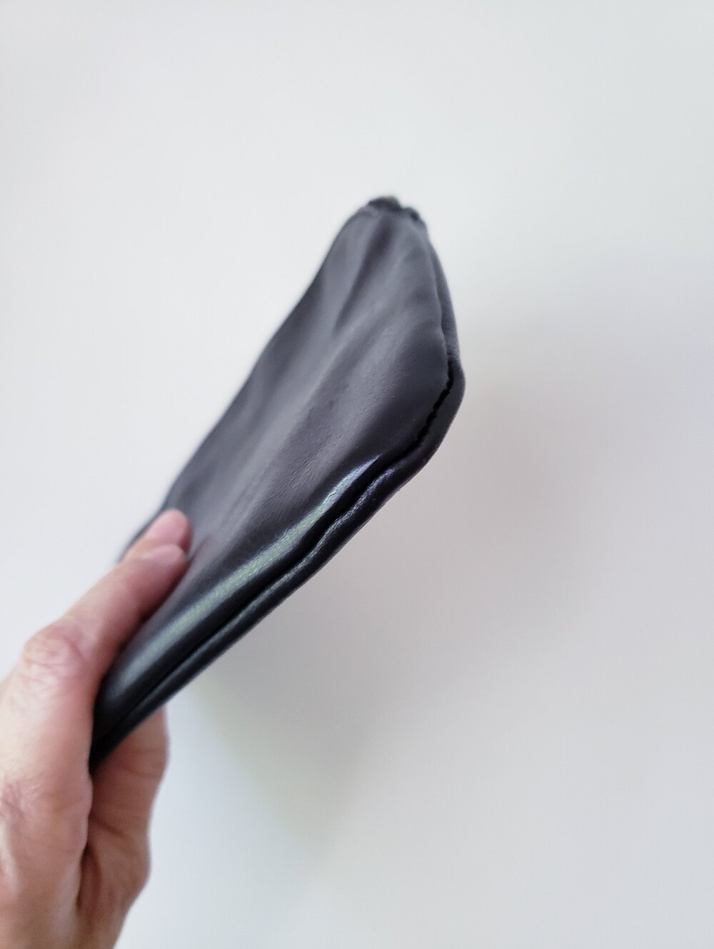 Vintage Lucky Brand Black Leather Pouch - Picture 4 of 10